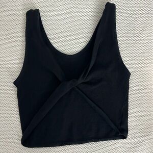 Urban Outfitters Out From Under Black Criss Cross Front Crop Top Size XL/XXL